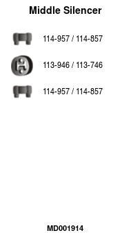 FA1 MD001914 Mittelschalldämpfer