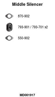 FA1 MD001917 Mittelschalldämpfer