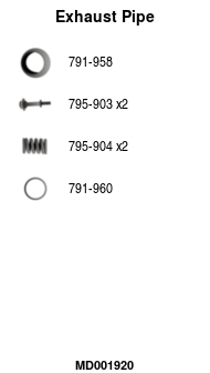 FA1 MD001920 Abgasrohr