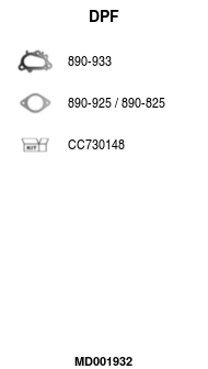 FA1 MD001932 Ruß-/Partikelfilter, Abgasanlage