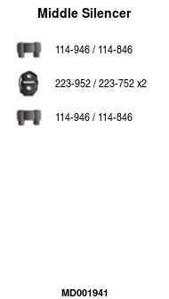 FA1 MD001941 Mittelschalldämpfer