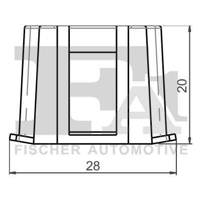 FA1 12-60006.10 Halter, Hauptscheinwerfer