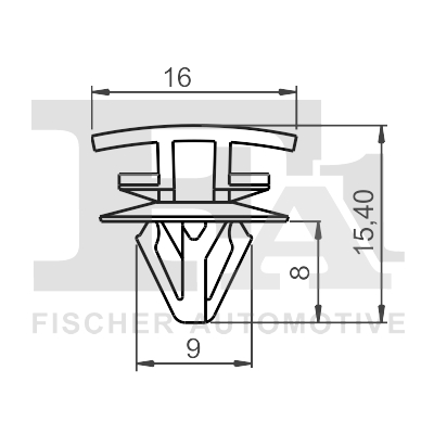 FA1 22-40040.5 Clip, Zier-/Schutzleiste