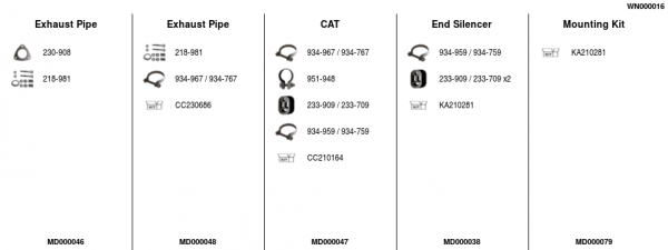 FA1 WN000016 Abgasanlage