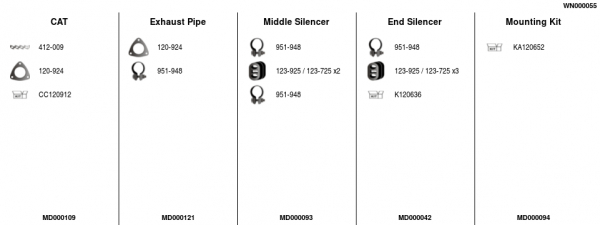 FA1 WN000055 Abgasanlage