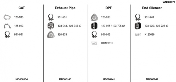 FA1 WN000071 Abgasanlage