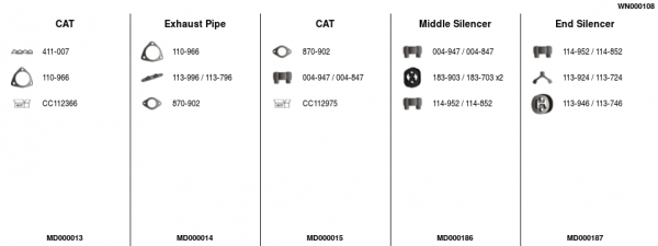 FA1 WN000108 Abgasanlage