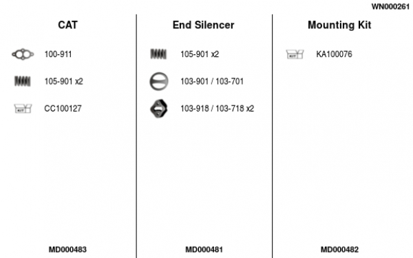 FA1 WN000261 Abgasanlage