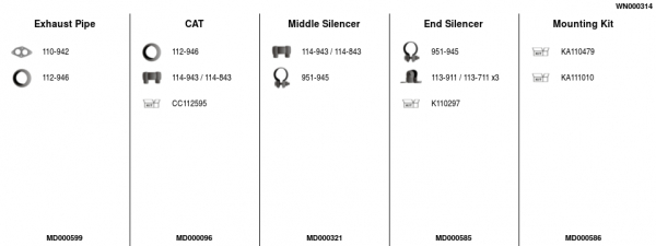 FA1 WN000314 Abgasanlage