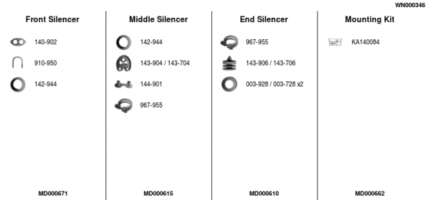 FA1 WN000346 Abgasanlage
