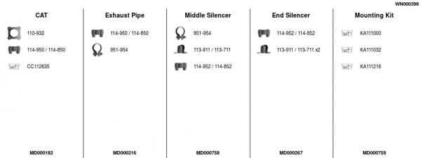 FA1 WN000399 Abgasanlage