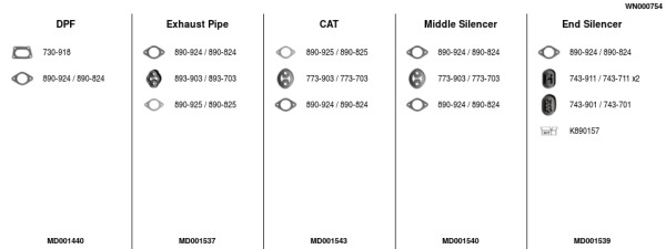 FA1 WN000754 Abgasanlage