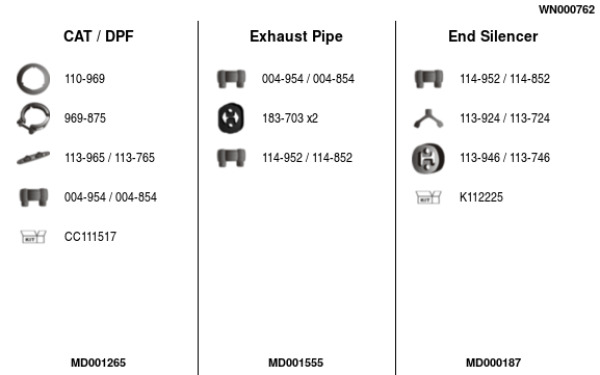 FA1 WN000762 Abgasanlage
