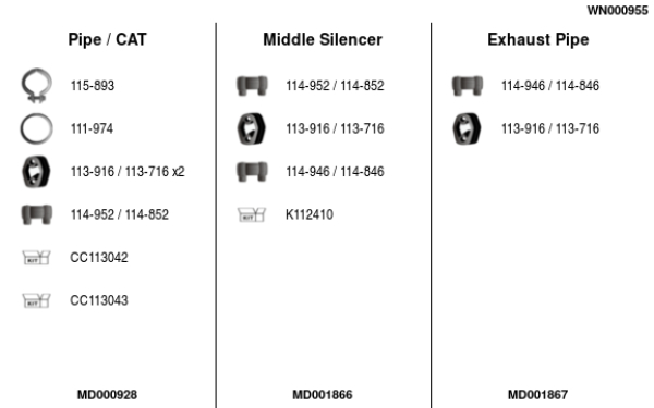 FA1 WN000955 Abgasanlage