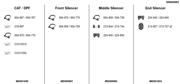 FA1 WN000983 Abgasanlage