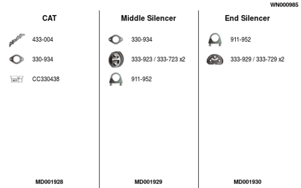 FA1 WN000985 Abgasanlage