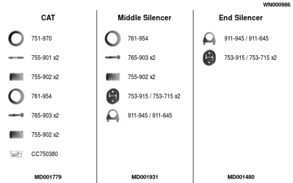 FA1 WN000986 Abgasanlage
