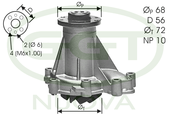 GGT PA11134 Pompa acqua