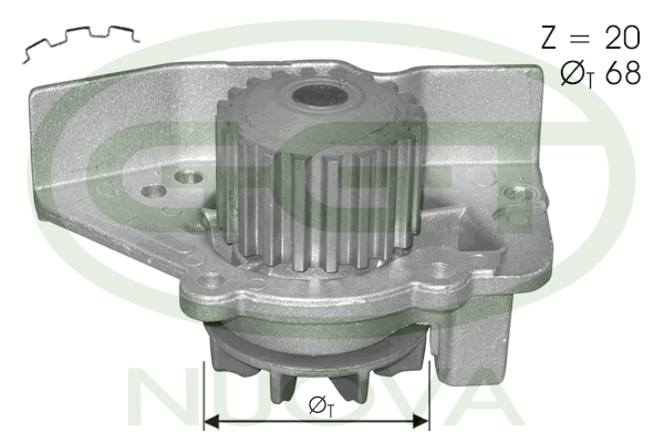 GGT PA12303 Pompa acqua