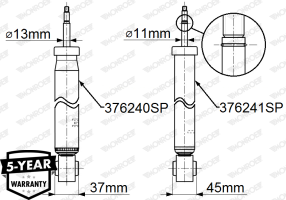 MONROE 376240SP Ammortizzatore