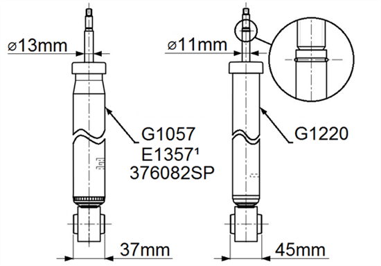 MONROE G1220 Ammortizzatore