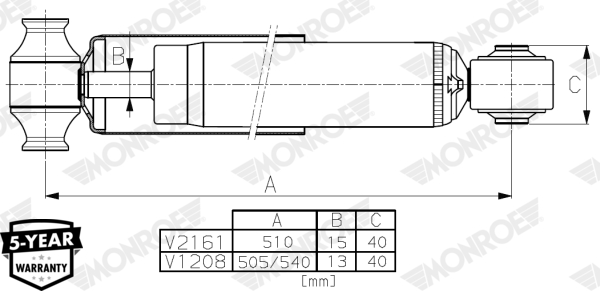 MONROE V1208 Ammortizzatore