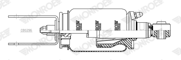 MONROE CB0296 MONROE MAGNUM Cabin Dämpfer, Fahrerhauslagerung