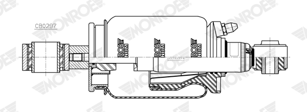 MONROE CB0297 MONROE MAGNUM Cabin Dämpfer, Fahrerhauslagerung