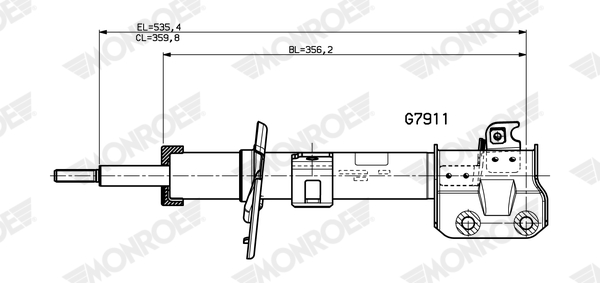 MONROE G7911 MONROE ORIGINAL (Gas Technology) Stoßdämpfer