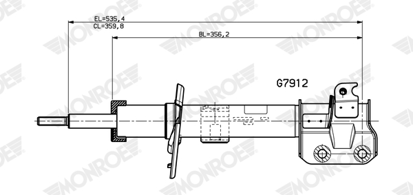 MONROE G7912 MONROE ORIGINAL (Gas Technology) Stoßdämpfer