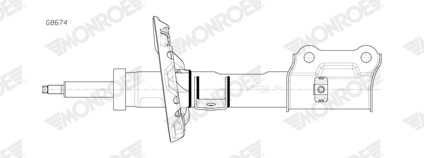 MONROE G8674 MONROE ORIGINAL (Gas Technology) Stoßdämpfer