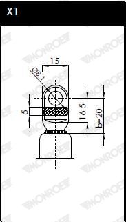 MONROE ML5022 MONROE MaxLift Gasfeder, Koffer-/Laderaum