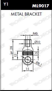 MONROE ML5022 MONROE MaxLift Gasfeder, Koffer-/Laderaum