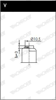 MONROE ML5102 MONROE MaxLift Gasfeder, Motorhaube
