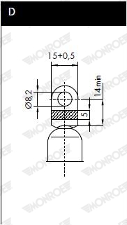 MONROE ML5522 MONROE MaxLift Gasfeder, Motorhaube