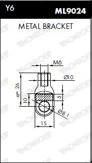 MONROE ML5522 MONROE MaxLift Gasfeder, Motorhaube