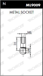 MONROE ML5618 MONROE MaxLift Gas Spring, boot/cargo area for LANCIA