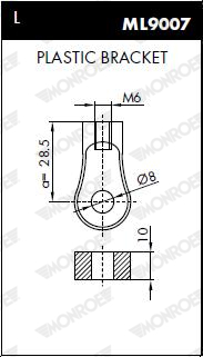 MONROE ML5678 MONROE MaxLift Gasfeder, Motorhaube