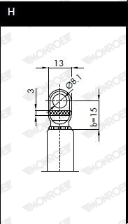 MONROE ML5840 MONROE MaxLift Gasfeder, Koffer-/Laderaum