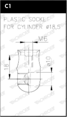 MONROE ML6320 MONROE MaxLift Gasfeder, Koffer-/Laderaum