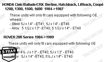 MONROE R11072 MONROE ORIGINAL Stoßdämpfer
