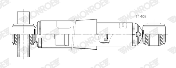 MONROE T1406 MONROE MAGNUM Axle Stoßdämpfer