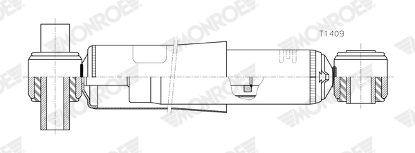 MONROE T1409 MONROE MAGNUM Axle Stoßdämpfer