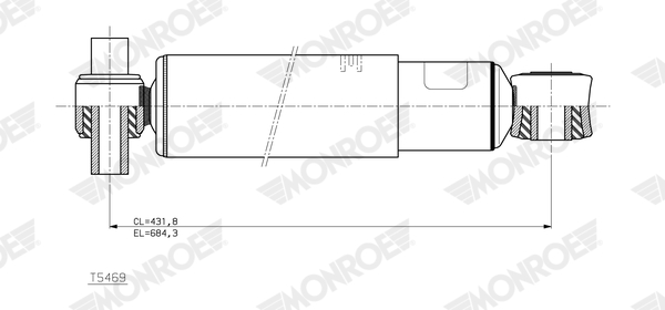 MONROE T5469 MONROE MAGNUM Axle Stoßdämpfer