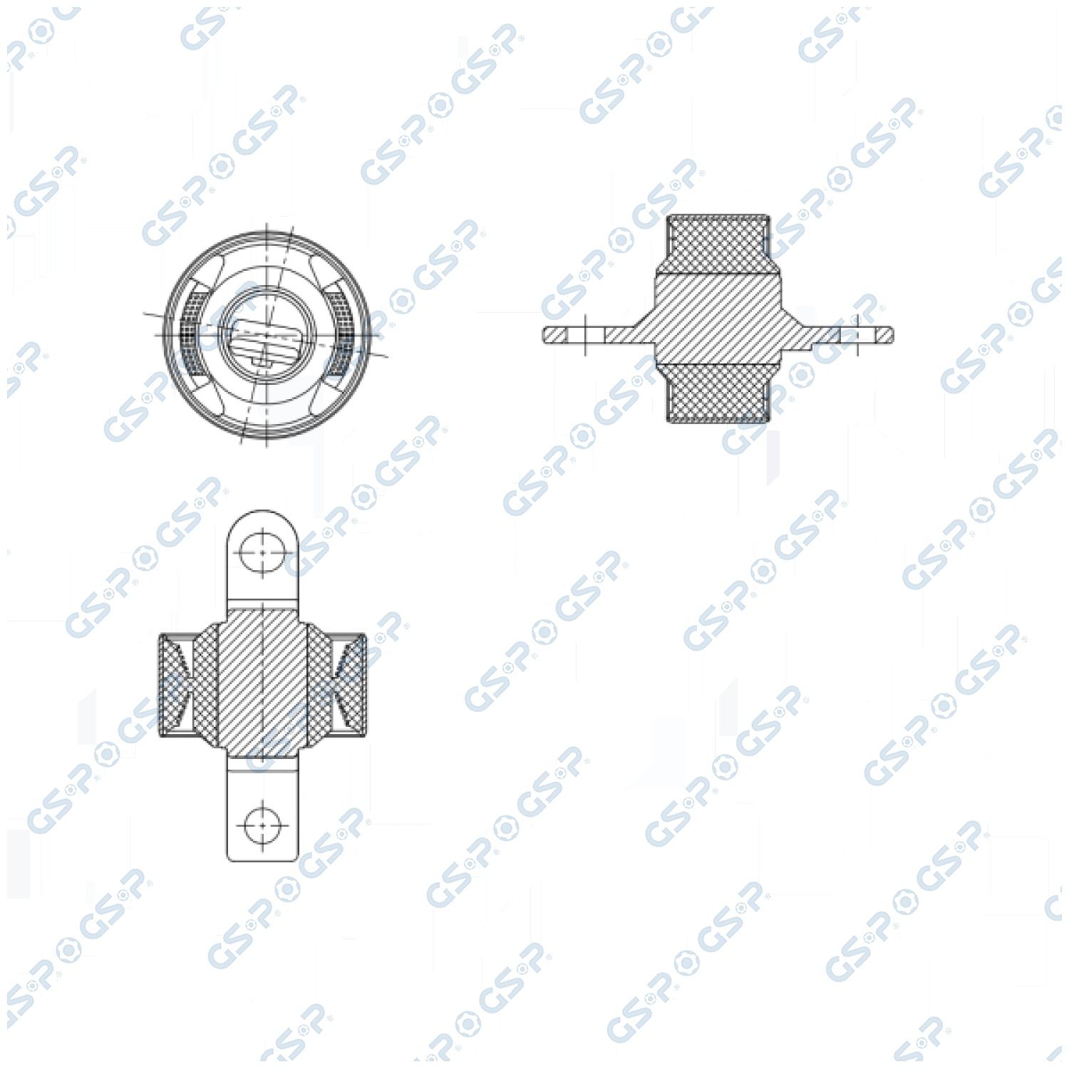 GSP 550696 Έδραση, ψαλίδι