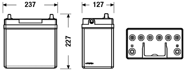 CENTRA CB456 PLUS ** Starter Battery