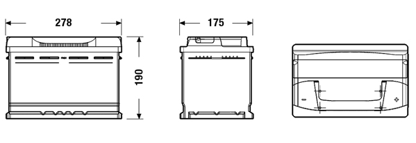 CENTRA CB740 PLUS ** Starter Battery