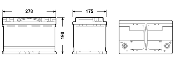 CENTRA CK720 CENTRA AGM Starter Battery
