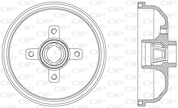 OPEN PARTS BAD9019.40 Ταμπούρο