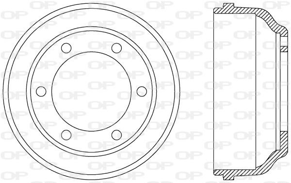 OPEN PARTS BAD9022.10 Ταμπούρο